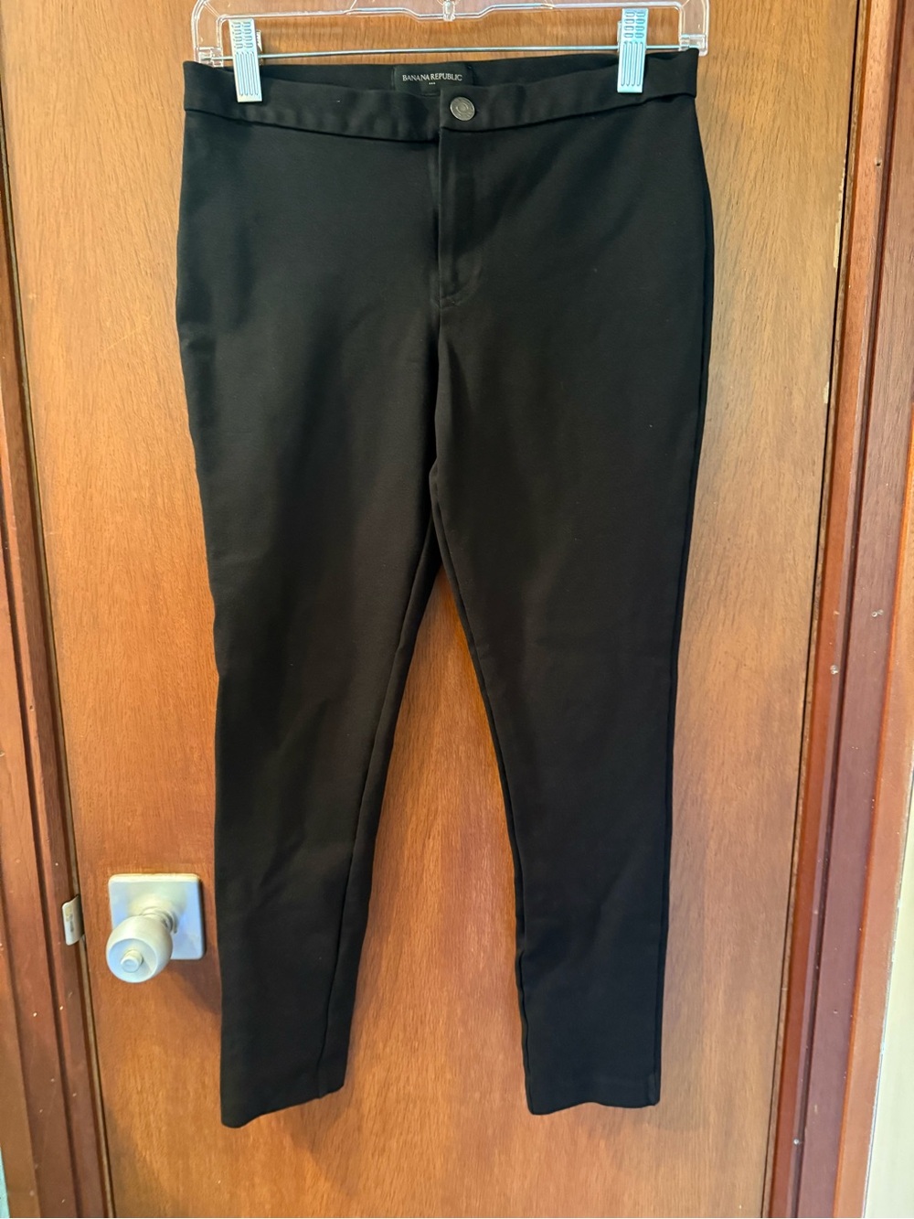 Banana Republic Petite Black Sloan Ankle Pants Size 4P Career Work Stretch